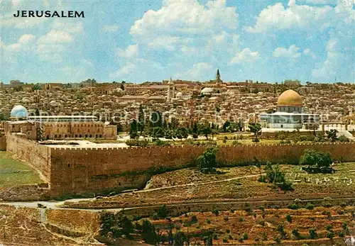AK / Ansichtskarte Jerusalem_Yerushalayim Seen from Mount of Olives Jerusalem_Yerushalayim