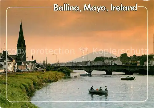 AK / Ansichtskarte Mayo_Irland Ballina Flusspartie Mayo_Irland