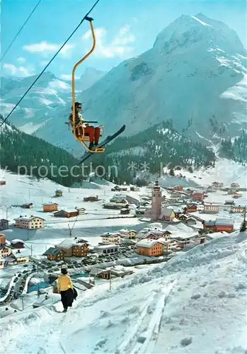 AK / Ansichtskarte Lech_Vorarlberg Schlo?kopflift gegen Omesberg Lech Vorarlberg