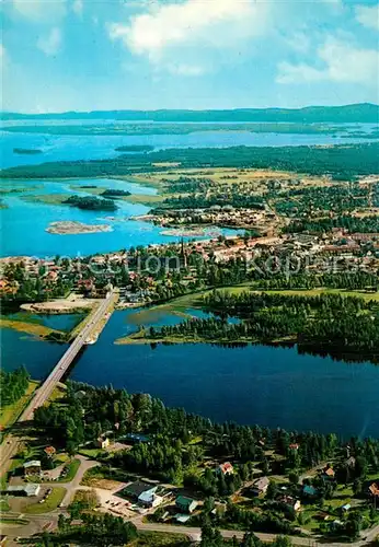 AK / Ansichtskarte Dalarna Fliegeraufnahme Mora  Dalarna