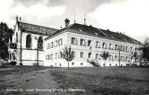 AK / Ansichtskarte Mayerling_Baden Karmel St. Josef Kirche und Gaestehaus Mayerling_Baden
