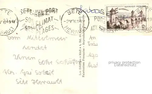 AK / Ansichtskarte Sete_Cette Vue generale 