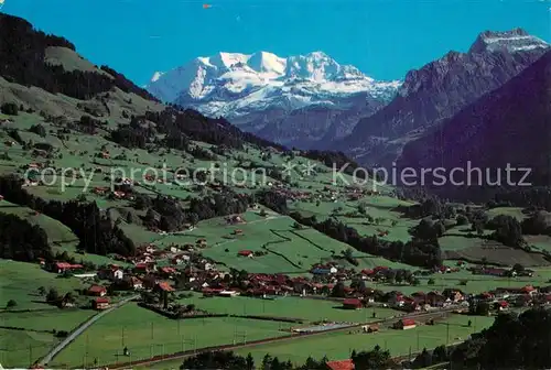 AK / Ansichtskarte Reichenbach_Kandertal_BE Panorama Scharnachtal Berner Alpen Reichenbach_Kandertal_BE
