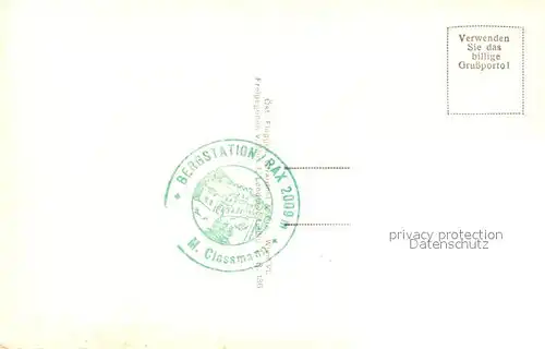 AK / Ansichtskarte Rax Bergstation der Raxbahn Fliegeraufnahme Rax