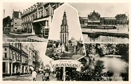 AK / Ansichtskarte Groningen Academisch Ziekenhuis Staton Martinitoren Heerestraat  Groningen