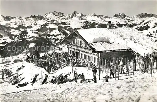 AK / Ansichtskarte Gstaad Berghaus Wasserngrat Gstaad