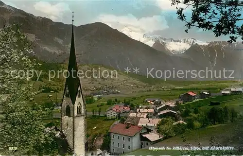 AK / Ansichtskarte Hippach mit Kirche und Ahornspitze Hippach