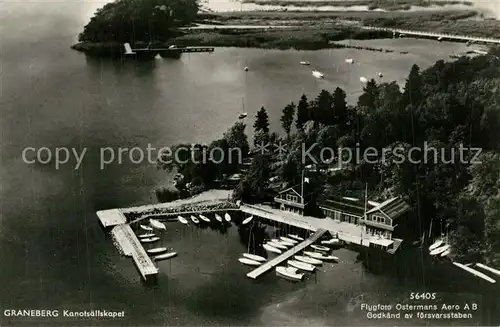 AK / Ansichtskarte Uppsala Graneberg Kanotsaellskapet Fliegeraufnahme Uppsala