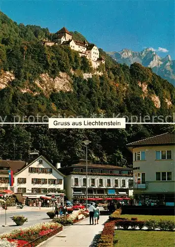 AK / Ansichtskarte Vaduz Stadtpartie Vaduz