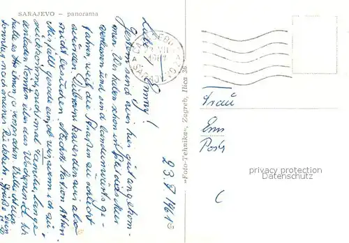 AK / Ansichtskarte Sarajevo Panorama Sarajevo