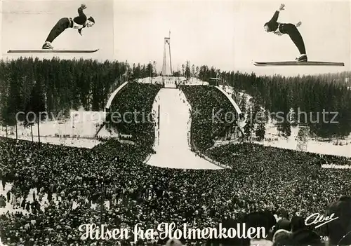 AK / Ansichtskarte Holmenkollen_Holmskollen Sprungschanze 