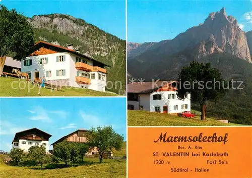 AK / Ansichtskarte St_Valentin_Haide_Vinschgau Marmsolerhof Details St_Valentin