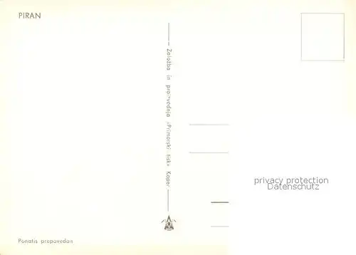 AK / Ansichtskarte Piran Hafenpartie Piran