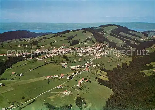 AK / Ansichtskarte Rehetobel Fliegeraufnahme mit Bodensee Rehetobel
