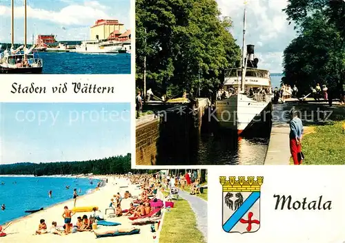 AK / Ansichtskarte Motala Staden vid Vaettern Motala