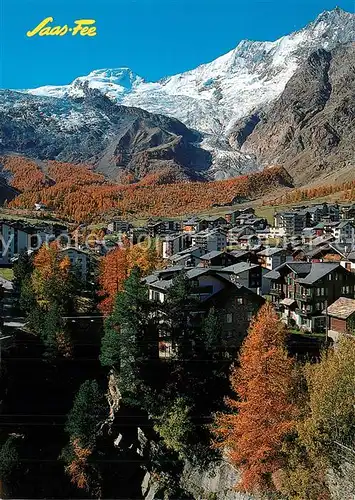 AK / Ansichtskarte Saas Fee mit Alphubel Taeschhorn Dom Saas Fee