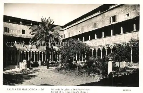 AK / Ansichtskarte Palma_de_Mallorca Kirche San Francisco Kreuzgang Palma_de_Mallorca