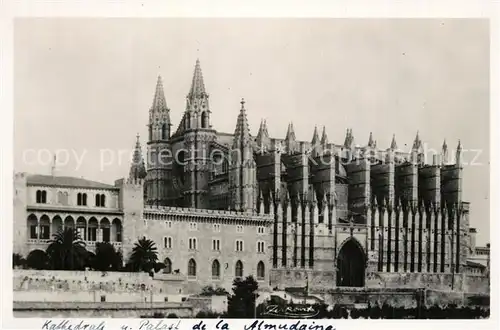 AK / Ansichtskarte Palma_de_Mallorca Palast Kathedrale Palma_de_Mallorca