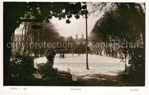 AK / Ansichtskarte Vigo_Galicia_Espana Alameda 