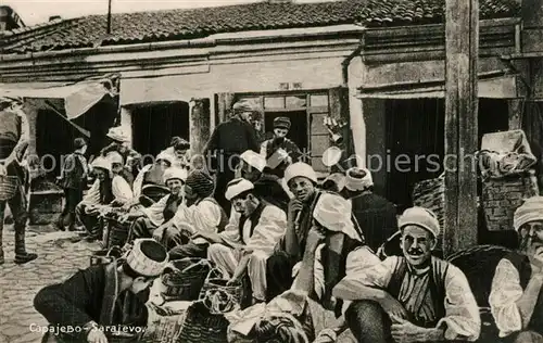 AK / Ansichtskarte Sarajevo Maennergruppe Sarajevo