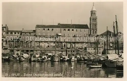 AK / Ansichtskarte Split_Spalato Hafen Zidine Split_Spalato