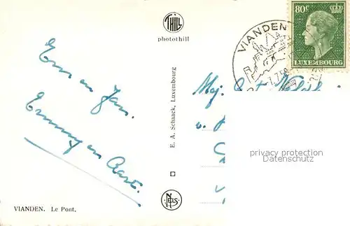 AK / Ansichtskarte Vianden Pont Vianden