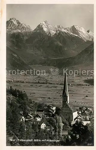 AK / Ansichtskarte Imst_Tirol Oberstadt mit Mieminger Imst_Tirol