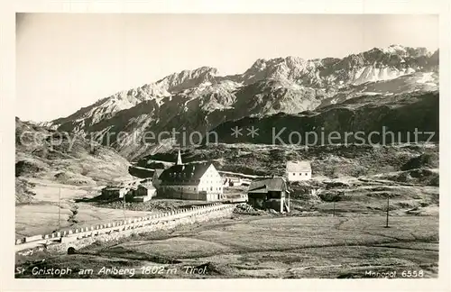 AK / Ansichtskarte Arlberg St. Cristoph Arlberg