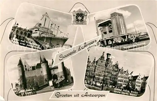 AK / Ansichtskarte Antwerpen_Anvers Steen Brabo Antwerpen Anvers