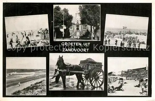 AK / Ansichtskarte Zandvoort_Holland Strand  Zandvoort_Holland