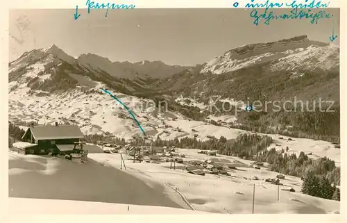 AK / Ansichtskarte Riezlern_Kleinwalsertal_Vorarlberg mit Hoch Ifen Riezlern_Kleinwalsertal