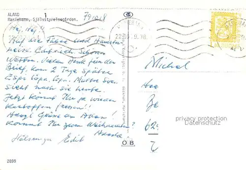 AK / Ansichtskarte Mariehamn Sjaelvstyrelsegarden Mariehamn