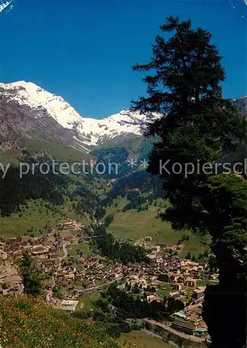 AK / Ansichtskarte Leukerbad Panorama mit Blick gegen Balmhorn und Gitzifurge Leukerbad