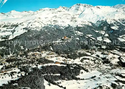 AK / Ansichtskarte Montana_Crans Bluche Alpes Valaisannes vue aerienne en hiver Montana Crans