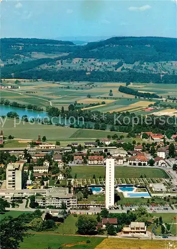 AK / Ansichtskarte Zurzach Thermalkurort Thermalbad Fliegeraufnahme Zurzach