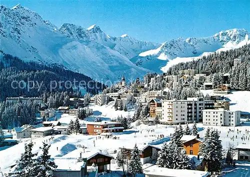 AK / Ansichtskarte Arosa_GR Panorama Wintersportort Alpen Arosa_GR