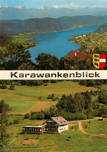 AK / Ansichtskarte Steindorf_Ossiacher_See Panorama Karawankenblick Gasthof Pension Weissmann Steindorf_Ossiacher_See