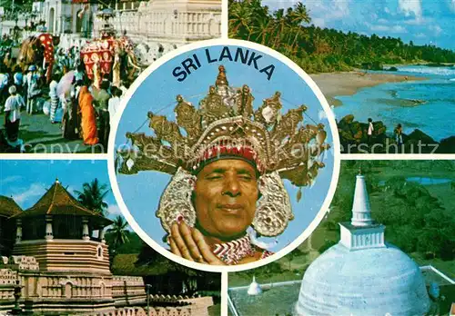AK / Ansichtskarte Sri_Lanka Beach Rituals Temple Sri_Lanka
