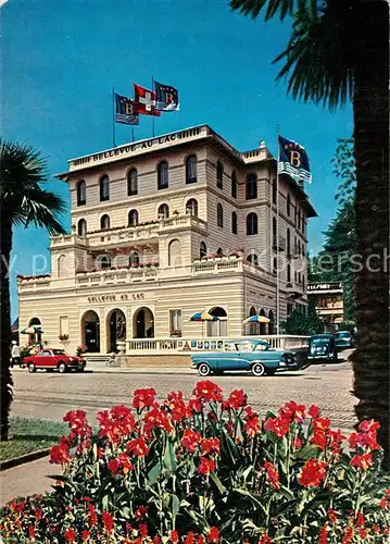 AK / Ansichtskarte Lugano_Lago_di_Lugano Hotel Bellevue Lugano_Lago_di_Lugano