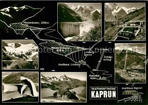 AK / Ansichtskarte Kaprun Tauernkraftwerke Staumauer Krafthaus Kaprun Kaprun