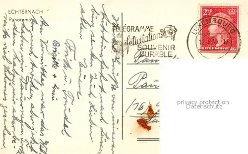 AK / Ansichtskarte Echternach Panorama Dom Echternach