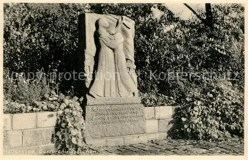 AK / Ansichtskarte Haderslev_Hadersleben Genforeningsstenen Haderslev_Hadersleben