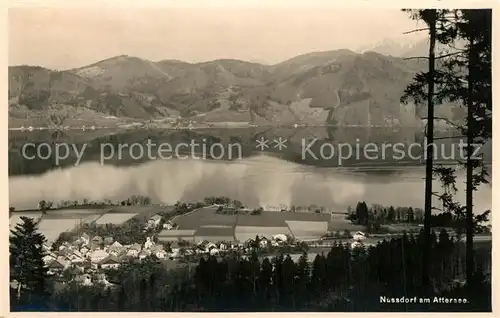 AK / Ansichtskarte Nussdorf_Attersee Panorama Nussdorf Attersee