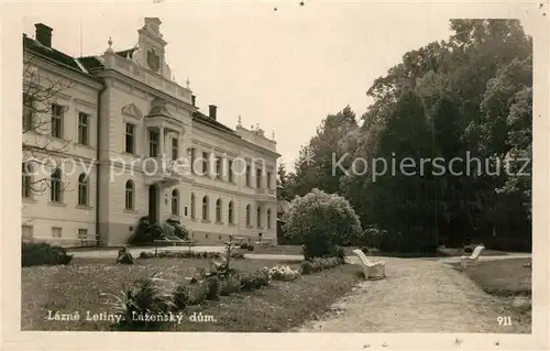 AK / Ansichtskarte Lazne_Letiny_Bad_Lettin Lazensky dum Lazne_Letiny_Bad_Lettin