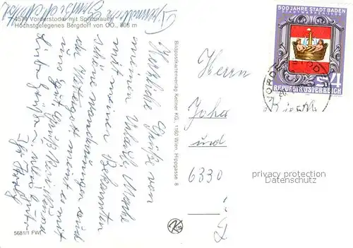 AK / Ansichtskarte Vorderstoder mit Spitzmauer Vorderstoder