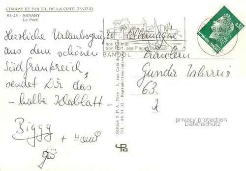 AK / Ansichtskarte Sanary sur Mer Port Sanary sur Mer
