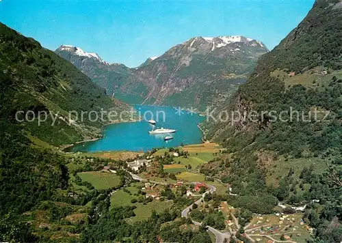 AK / Ansichtskarte Geiranger med Vinje Camping Geiranger