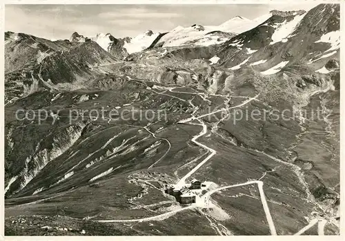 AK / Ansichtskarte Stelvio Fliegeraufnahme Passo Stelvio