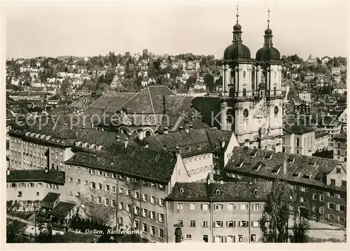 AK / Ansichtskarte St_Gallen_SG Klosterkirche St_Gallen_SG