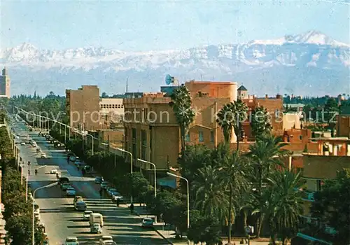 AK / Ansichtskarte Marrakech_Marrakesch Avenue Mohammed V. Marrakech Marrakesch